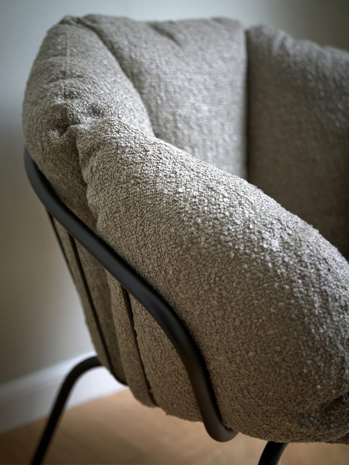 Same Easy armchair, Black-taupe Maze