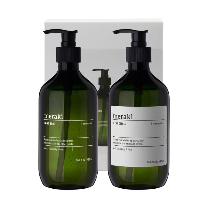 Meraki gift set hand soap and dish soap - Anti-odor forest garden - Meraki