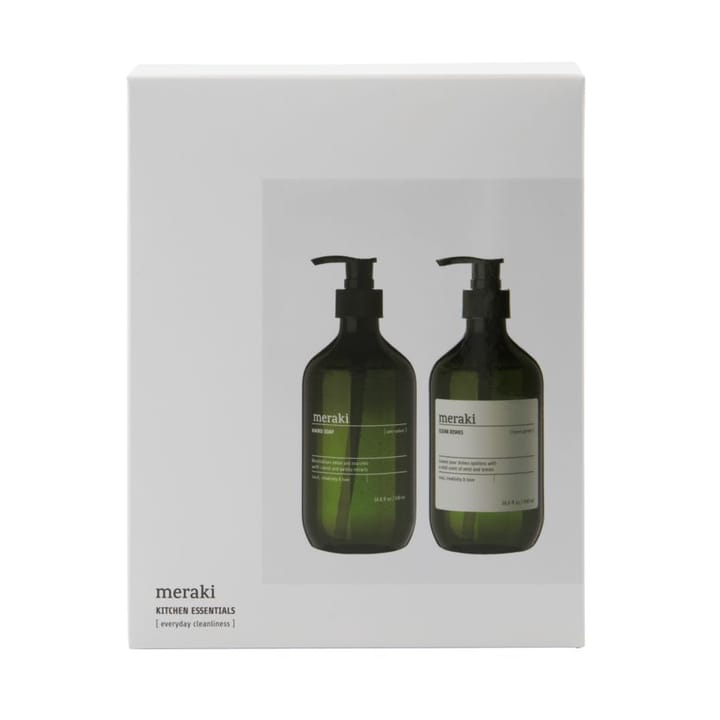 Meraki gift set hand soap and dish soap, Anti-odor forest garden Meraki