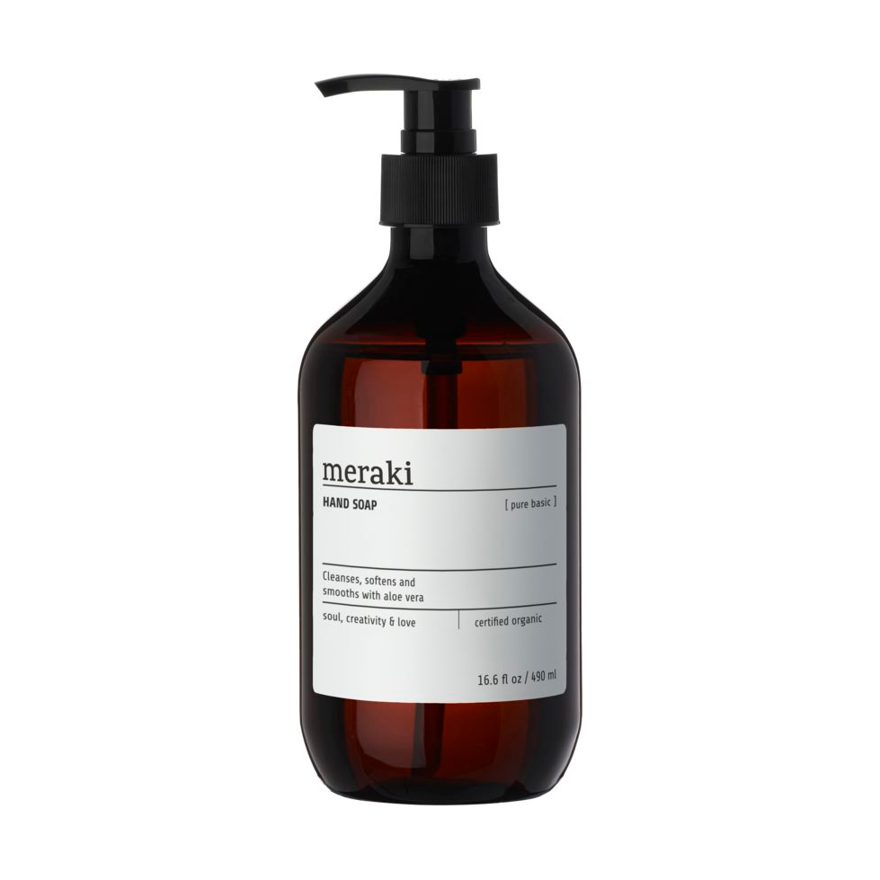 Meraki Meraki hand soap 490 ml Pure basic | Scandinavian Design | Soaps & creams | Brown