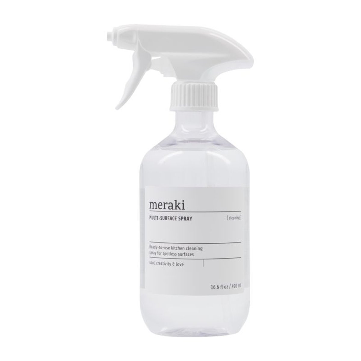 Meraki Meraki kitchen cleaning spray 490 ml | Scandinavian Design | Washing up liquid & dish soaps | Transparent