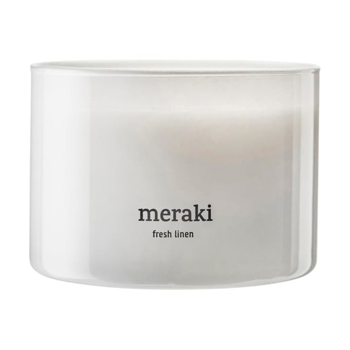 Meraki scented candle, 60 hours - Fresh linen - Meraki