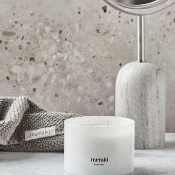 Meraki scented candle, 60 hours - Fresh linen - Meraki