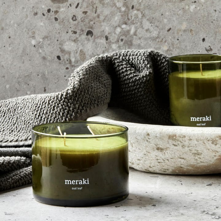 Meraki scented candle, 60 hours, Oud leaf Meraki