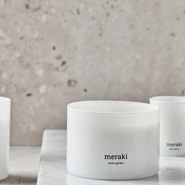 Meraki scented candle, 60 hours, White garden Meraki