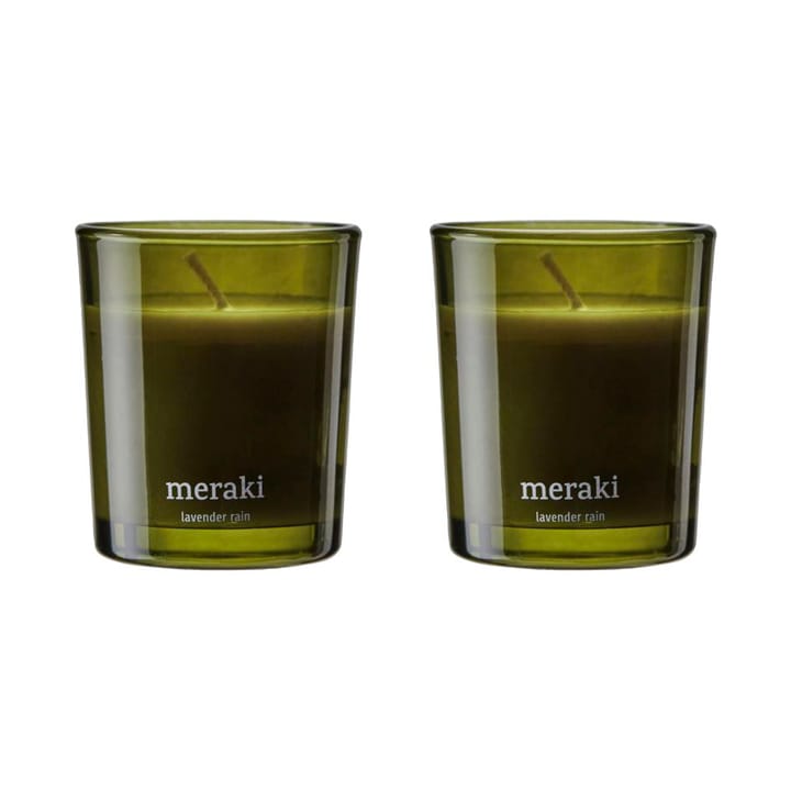 Meraki scented candles 12 hours 2-pack - Lavender rain - Meraki