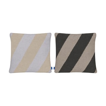 Across kelim cushion cover - Light grey, 50x50 cm - Mette Ditmer