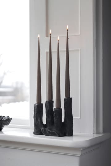 Art piece four candle holder - Black - Mette Ditmer