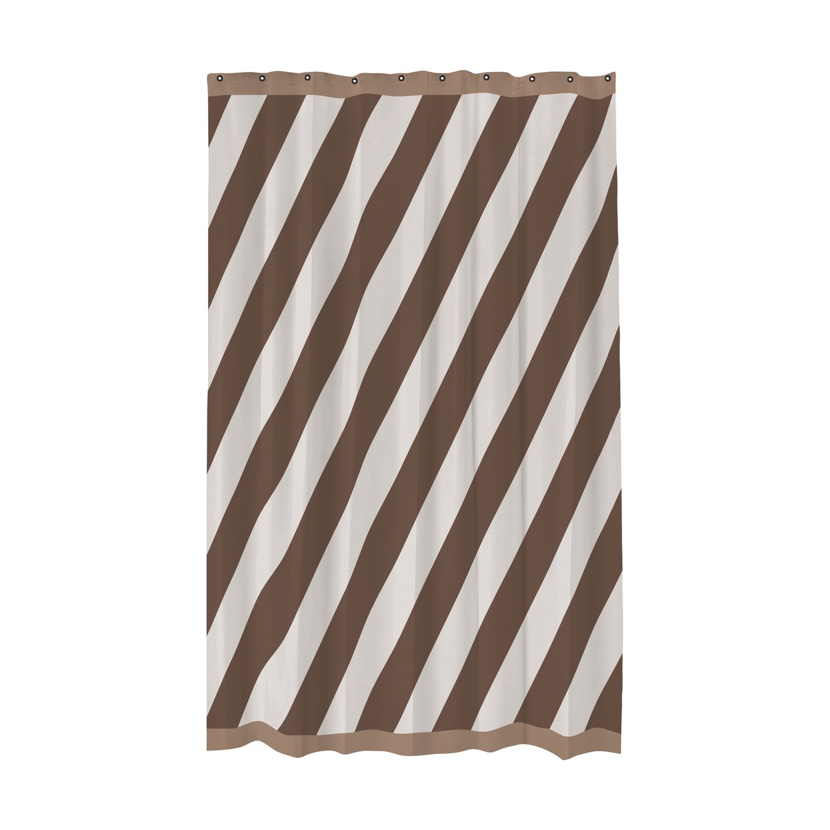 Mette Ditmer Diagonal shower curtain 150x200 cm Chocolate