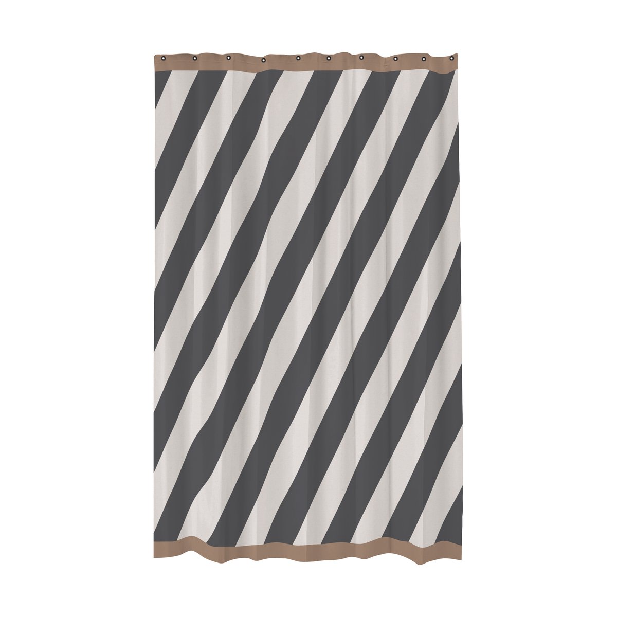 Mette Ditmer Diagonal shower curtain 150x200 cm Dark grey