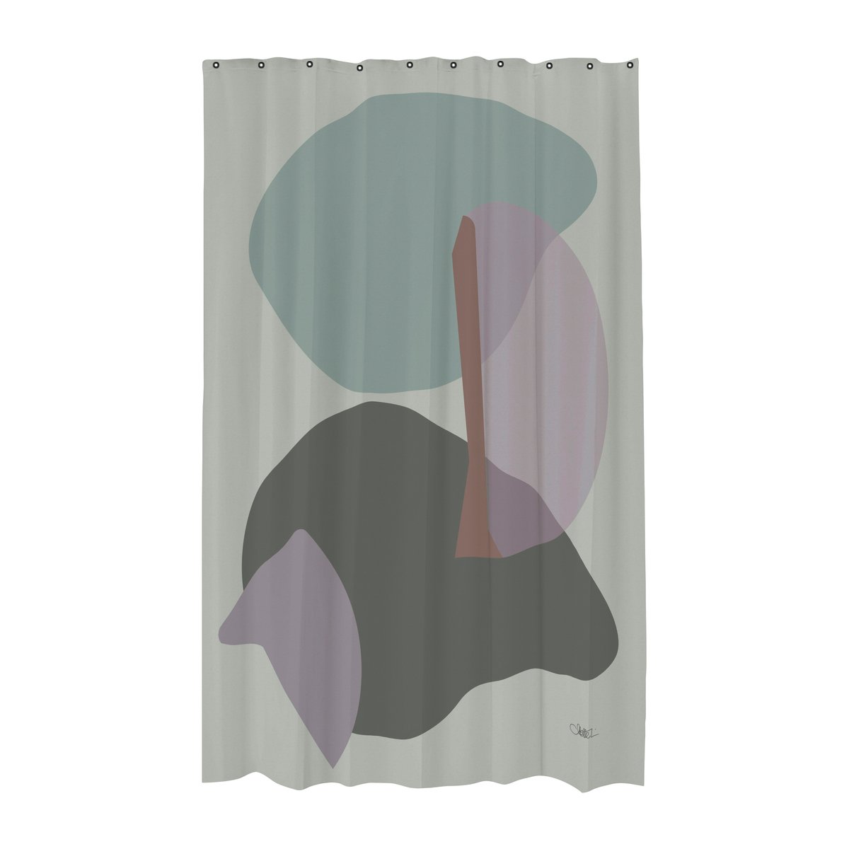 Mette Ditmer Gallery shower curtain 150x200 cm Frost green