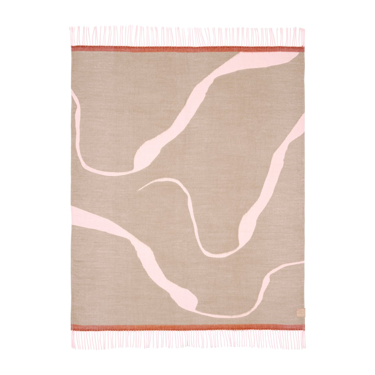 Mette Ditmer Gallery throw 125x170 cm Latte | Scandinavian Design | Cotton blankets & throws | Beige