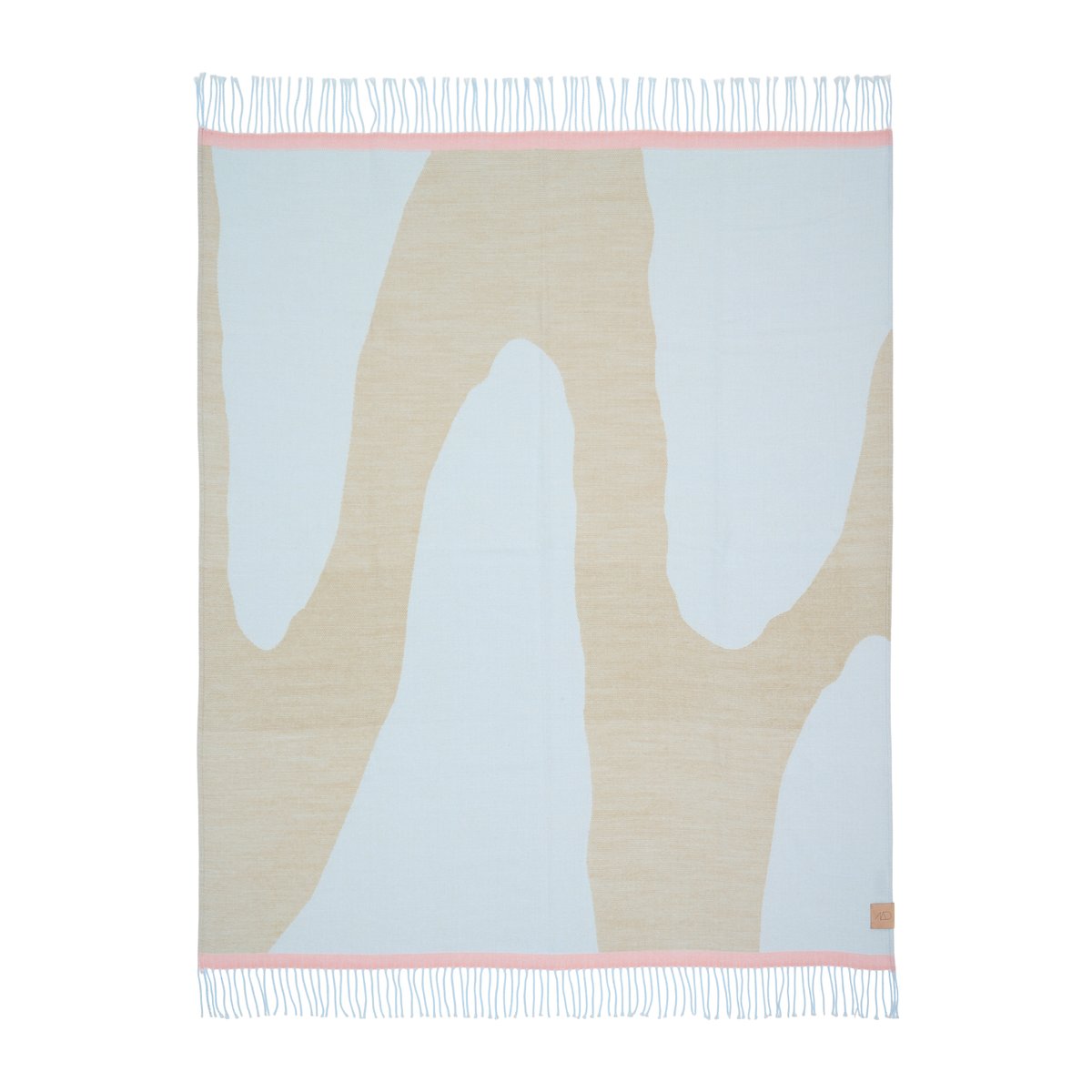 Mette Ditmer Gallery throw 125x170 cm Sand | Scandinavian Design | Cotton blankets & throws | Beige