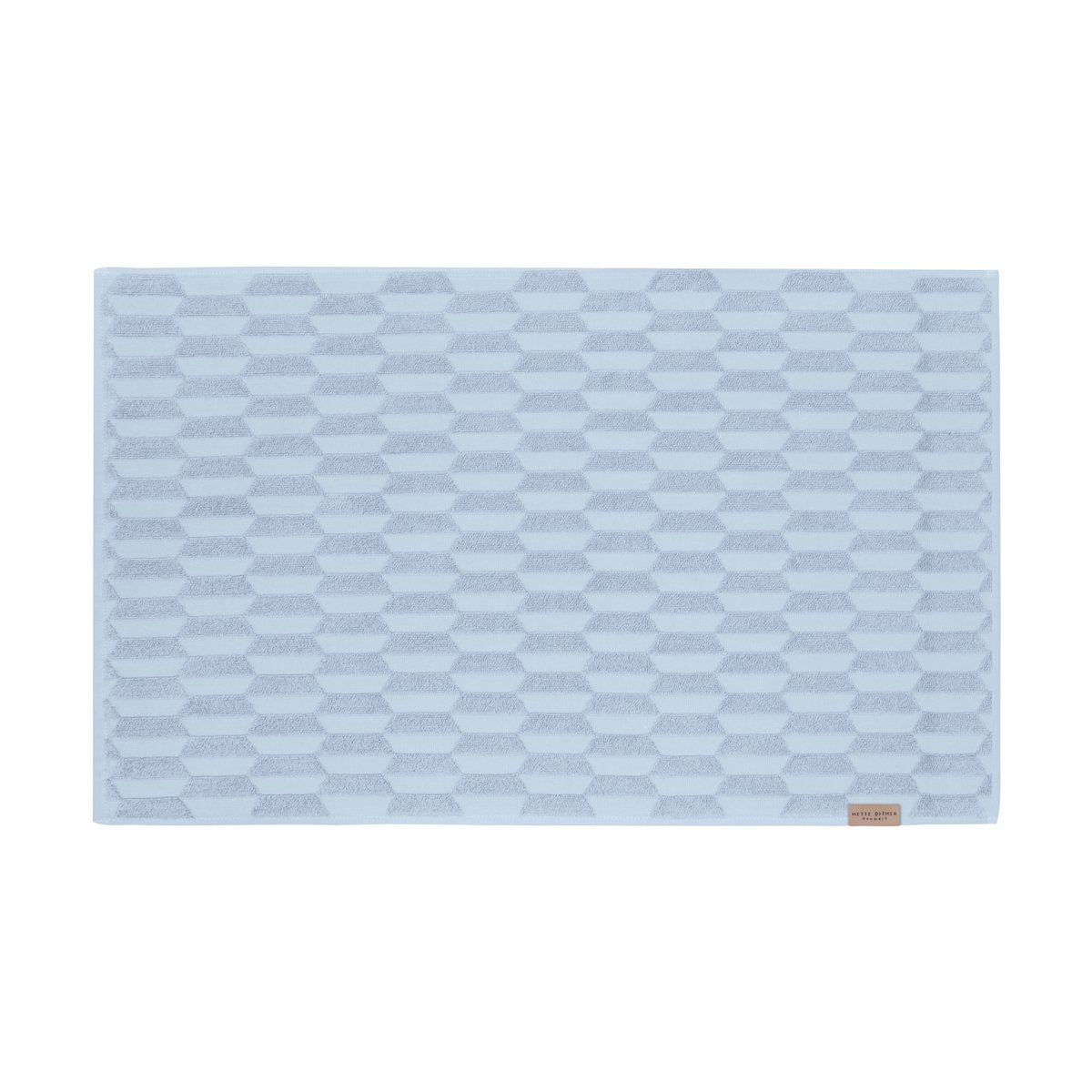 Mette Ditmer Geo bathroom mat 50x80 cm Light Blue | Scandinavian Design | Bath mats | Blue