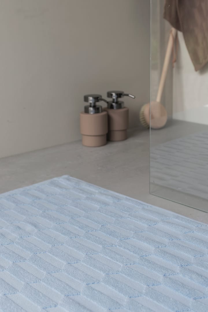 Geo bathroom mat 50x80 cm, Light Blue Mette Ditmer