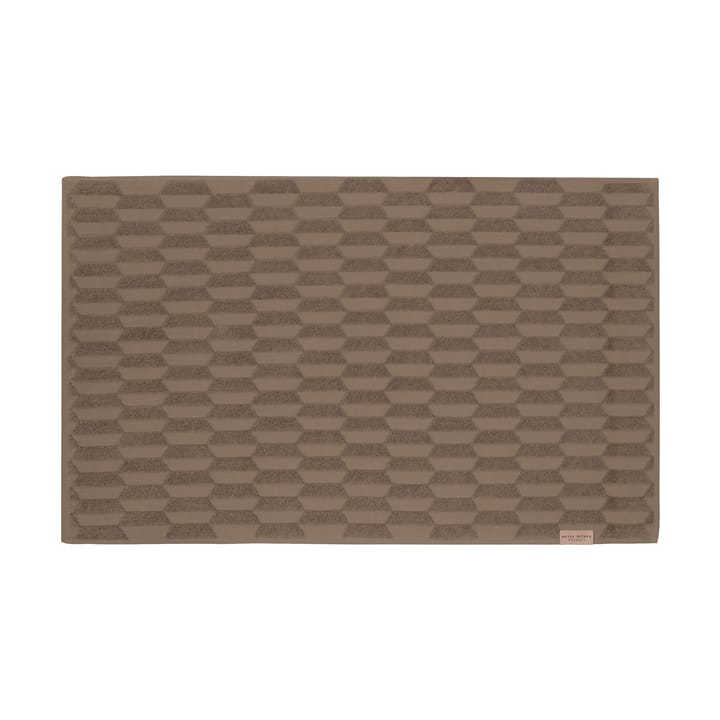 Geo bathroom mat 50x80 cm - Nougat - Mette Ditmer