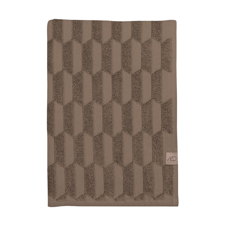 Geo towel 50x95 cm - Nougat - Mette Ditmer