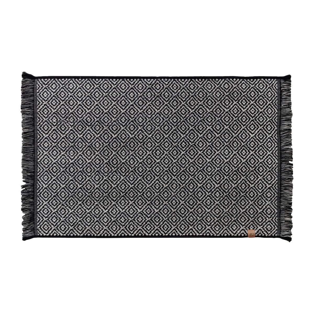 Mette Ditmer Morocco bathroom mat 50x80 cm Black-white