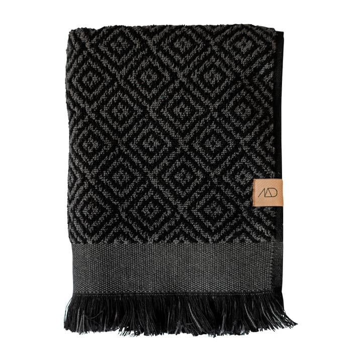 Morocco towel 50x90 cm - Black-grey - Mette Ditmer