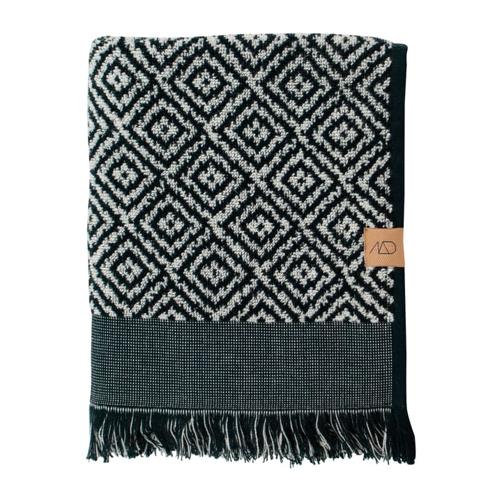 Morocco towel 50x90 cm - Black-white - Mette Ditmer