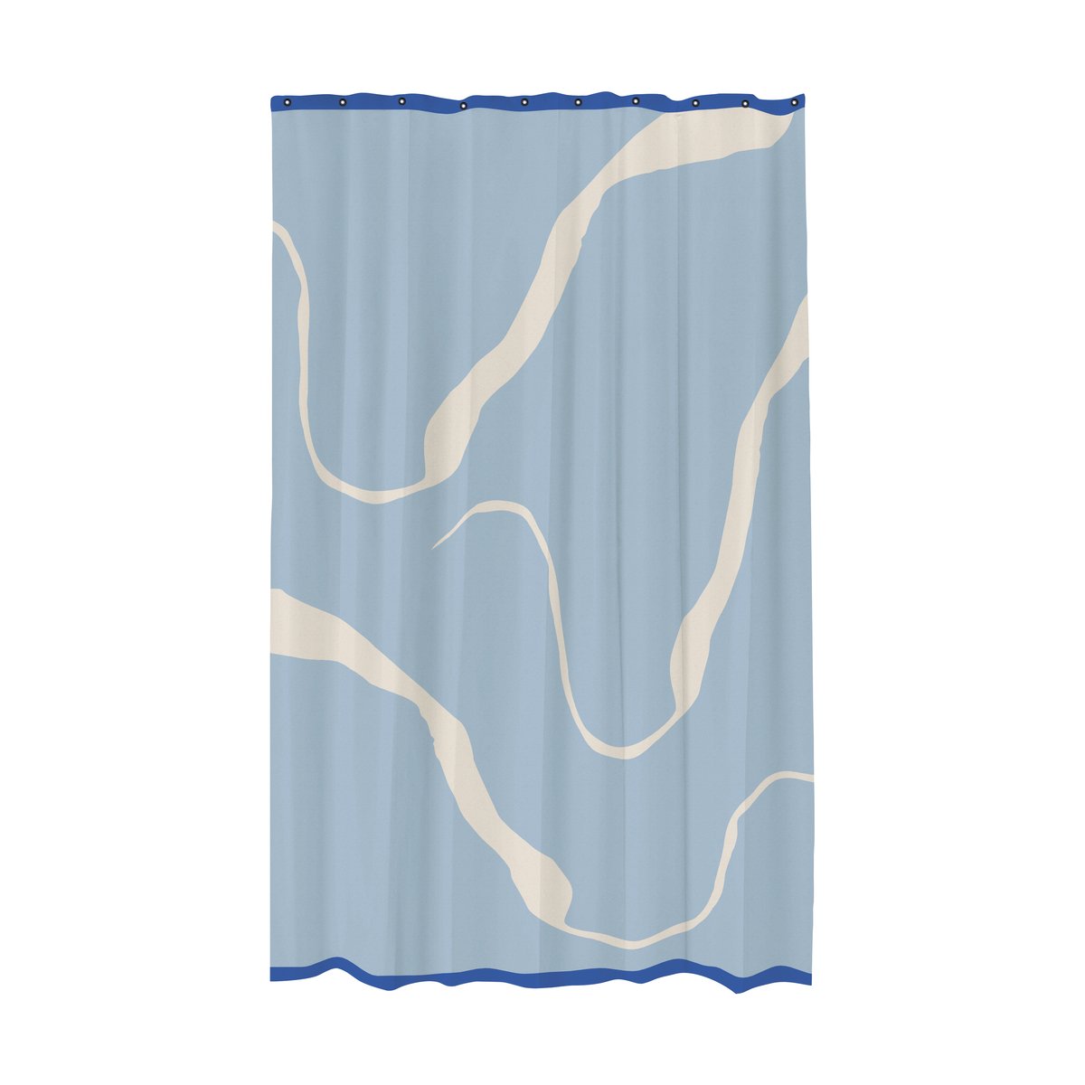 Mette Ditmer Nova Arte shower curtain 150x200 cm Light blue-off-white