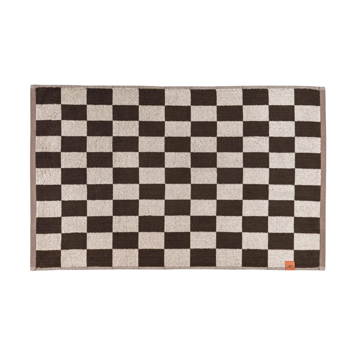 Mette Ditmer Retro bathroom mat 50x80 cm Chocolate | Scandinavian Design | Bath mats | Brown