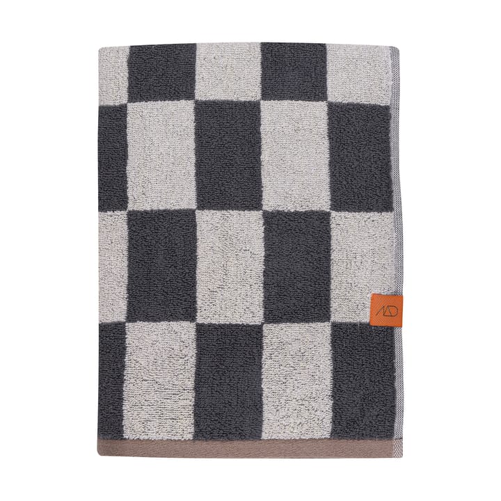 Retro towel 70x133 cm - Dark grey - Mette Ditmer