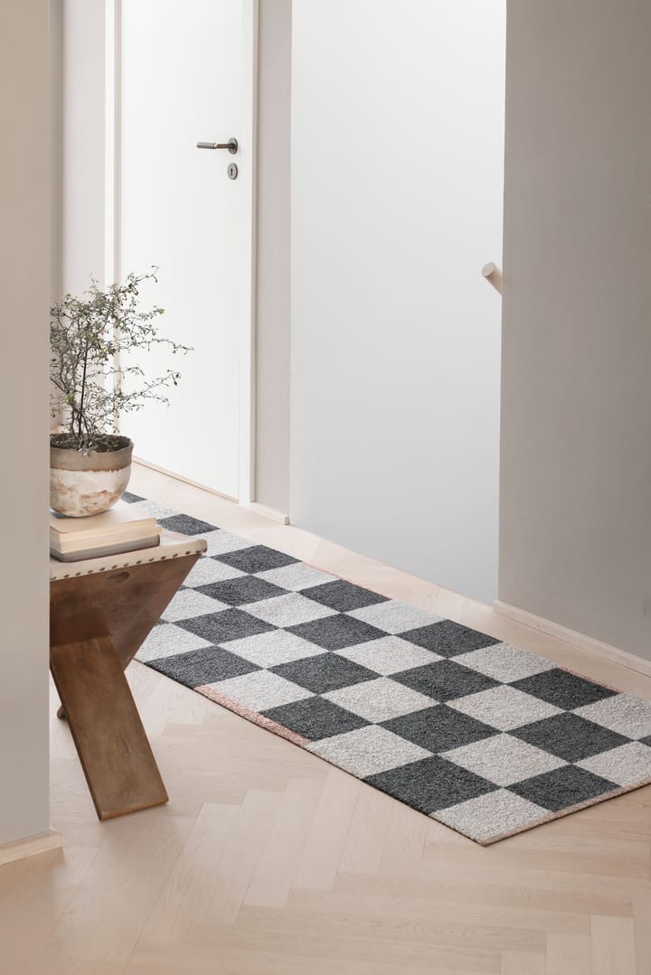 Square all-round hallway runner, Dark grey, 77x240 cm Mette Ditmer