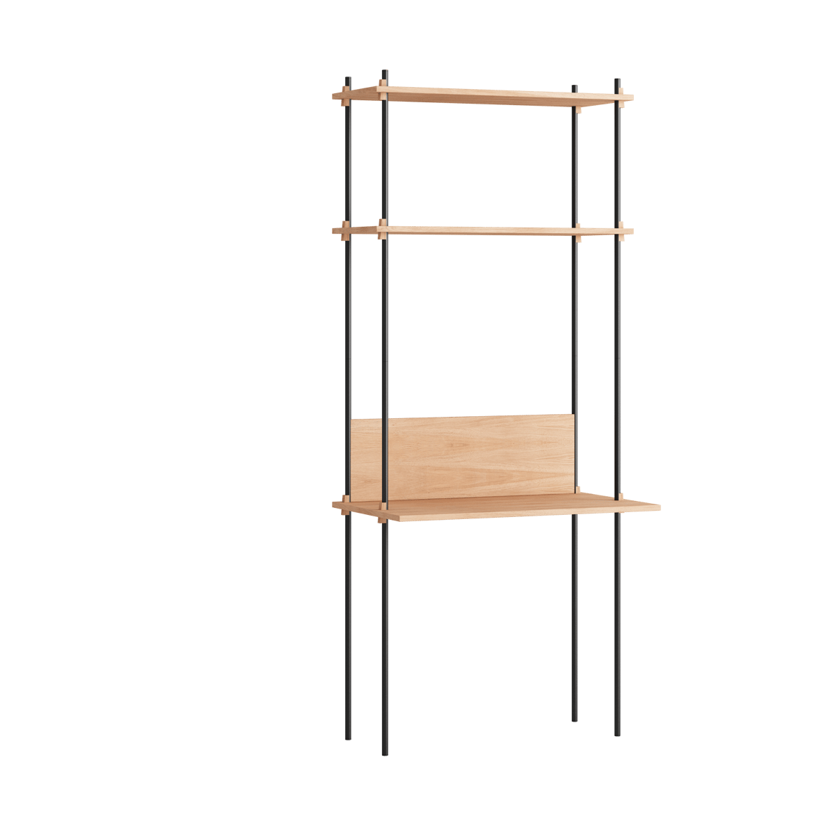 MOEBE Moebe shelving system s.200.1.D Oak-black