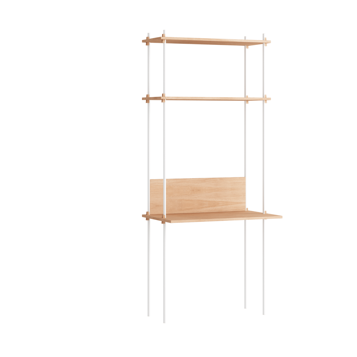 MOEBE Moebe shelving system s.200.1.D Oak-white