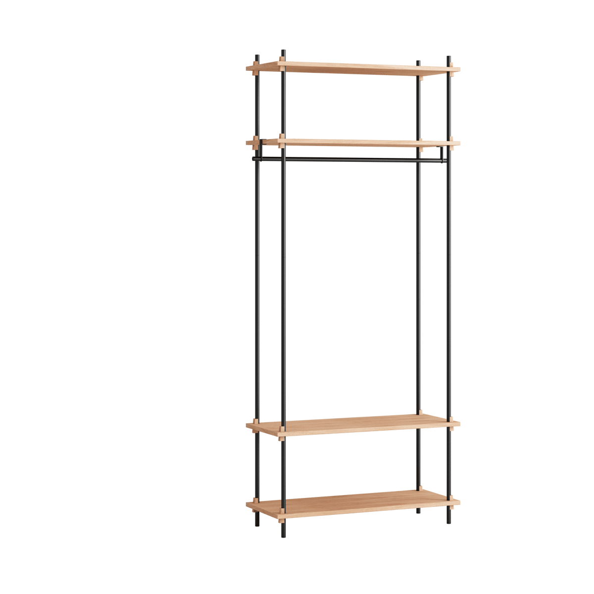 MOEBE Moebe shelving system s.200.1.F Oak-black