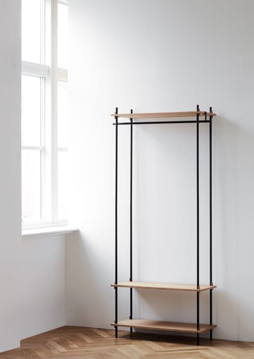 Moebe shelving system s.200.1.F - Oak-black - MOEBE