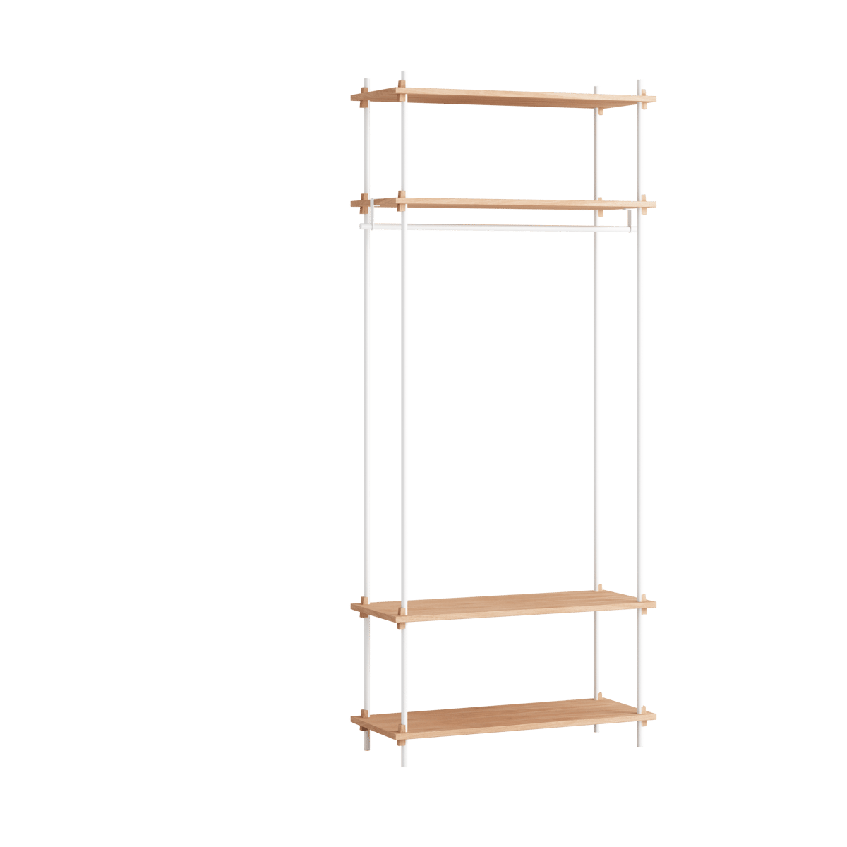 MOEBE Moebe shelving system s.200.1.F Oak-white