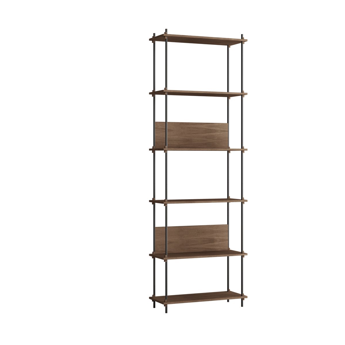 MOEBE Moebe shelving system s.255.1.A Smoked oak-black