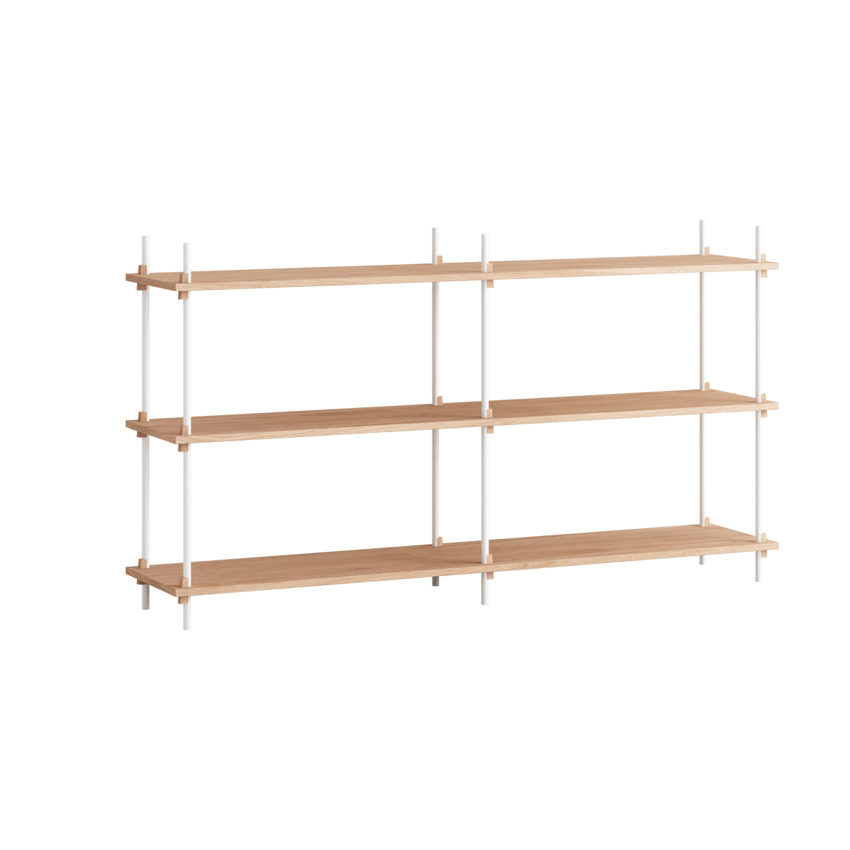 MOEBE Moebe shelving system s.85.2.B Oak-white