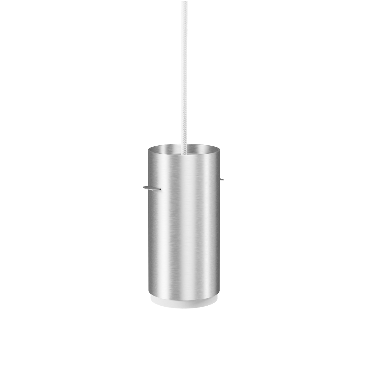 MOEBE Moebe Tube pendant lamp small Ø8 cm Brushed aluminum