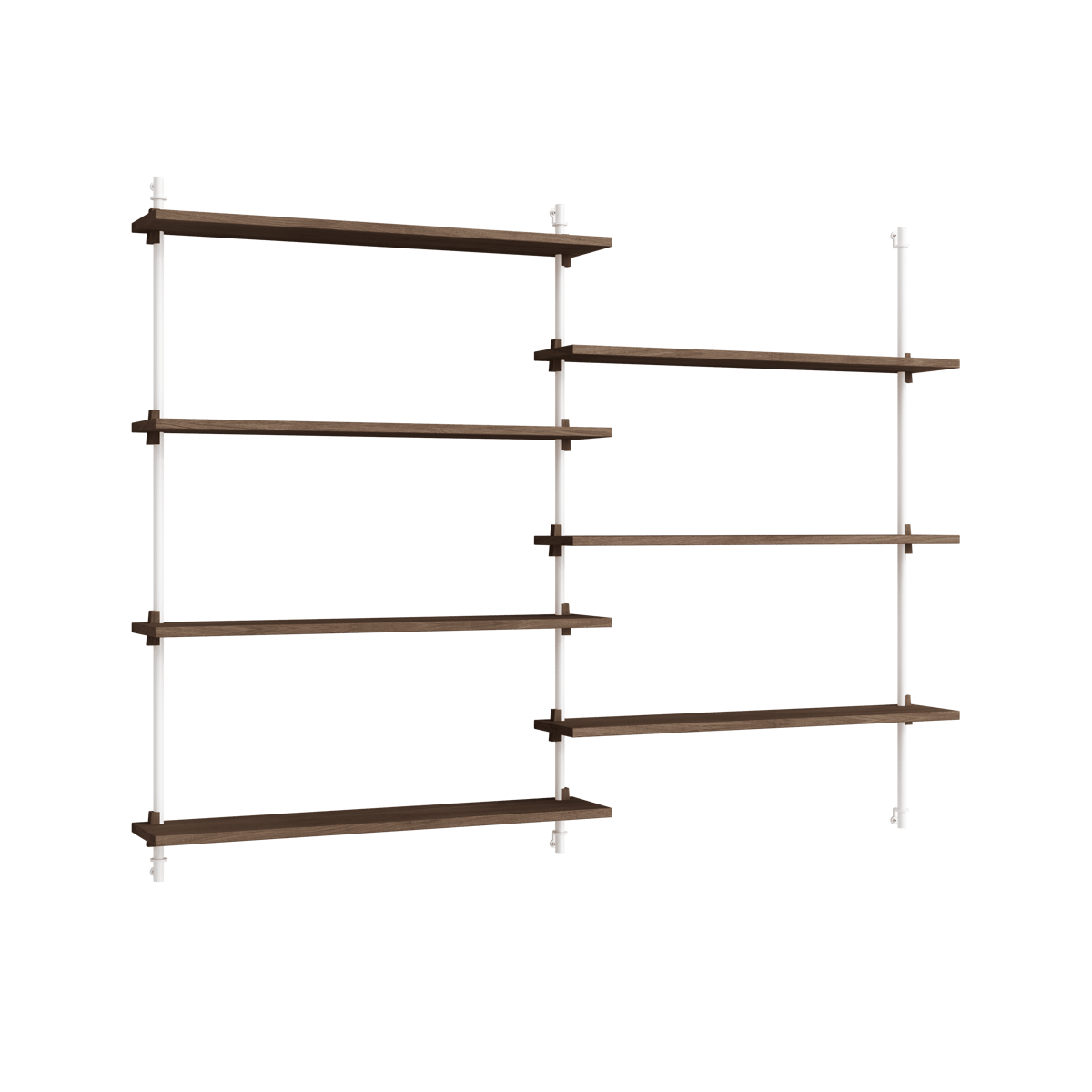 MOEBE Moebe wall shelving ws.115.2.B Smoked oak-white