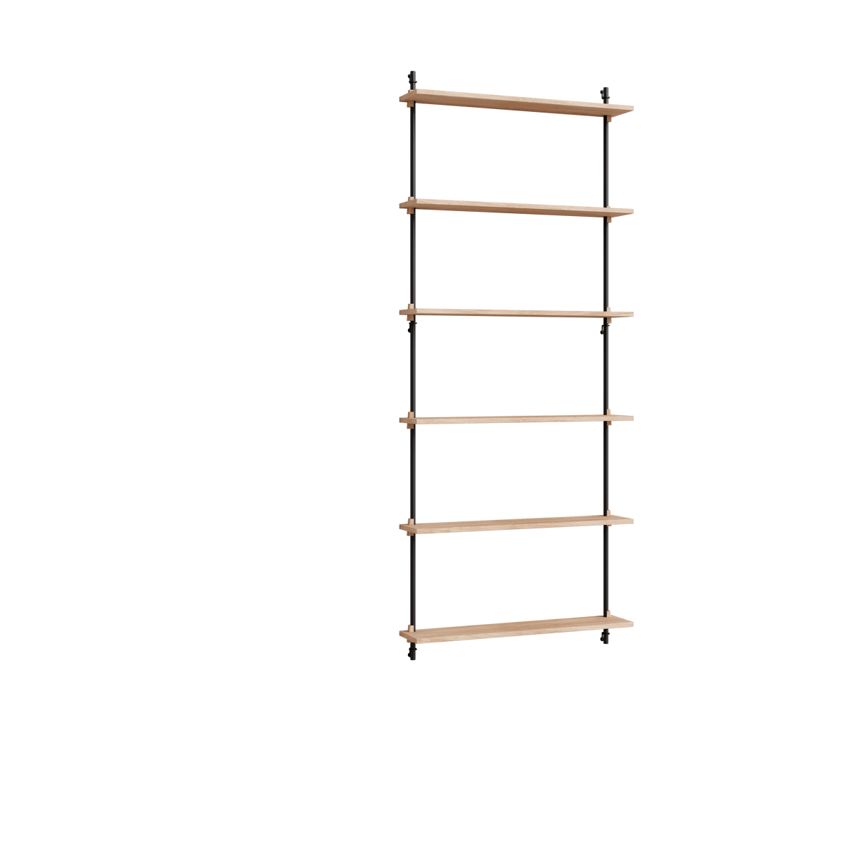 MOEBE Moebe wall shelving ws.200.1 Oak-black