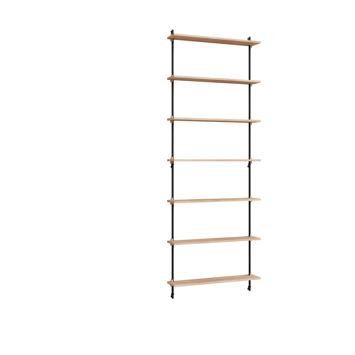 MOEBE Moebe wall shelving ws.230.1 Oak-black