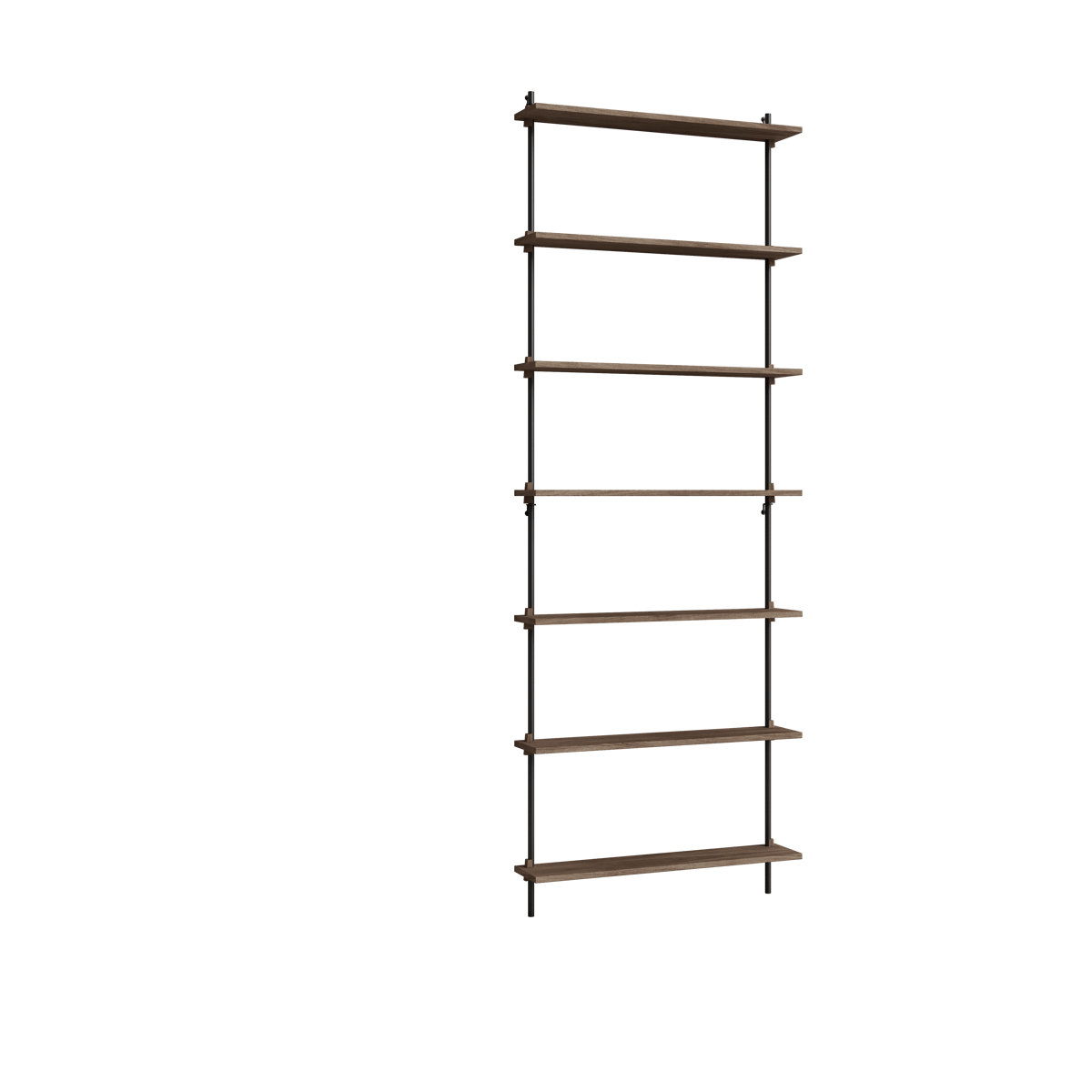 MOEBE Moebe wall shelving ws.230.1 Smoked oak-black