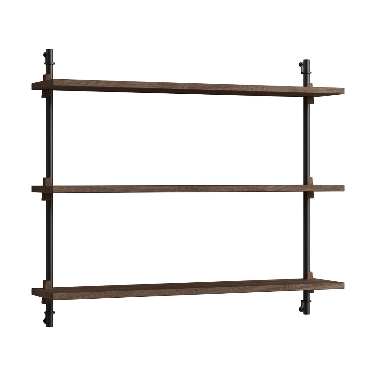 MOEBE Moebe wall shelving ws.65.1 Smoked oak-black