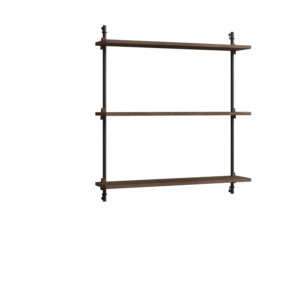 MOEBE Moebe wall shelving ws.85.1 Smoked oak-black