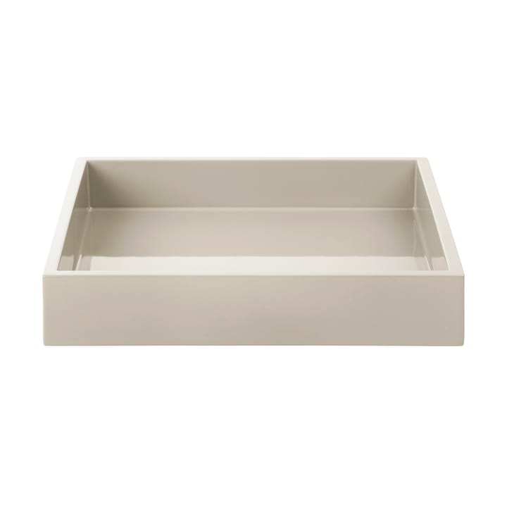 Lux lacquered decorative tray 19x19x3,5 cm - Latte - Mojoo