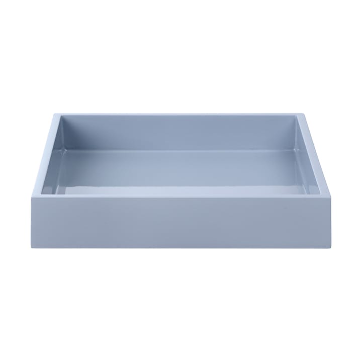 Lux lacquered decorative tray 19x19x3,5 cm - Powder blue - Mojoo