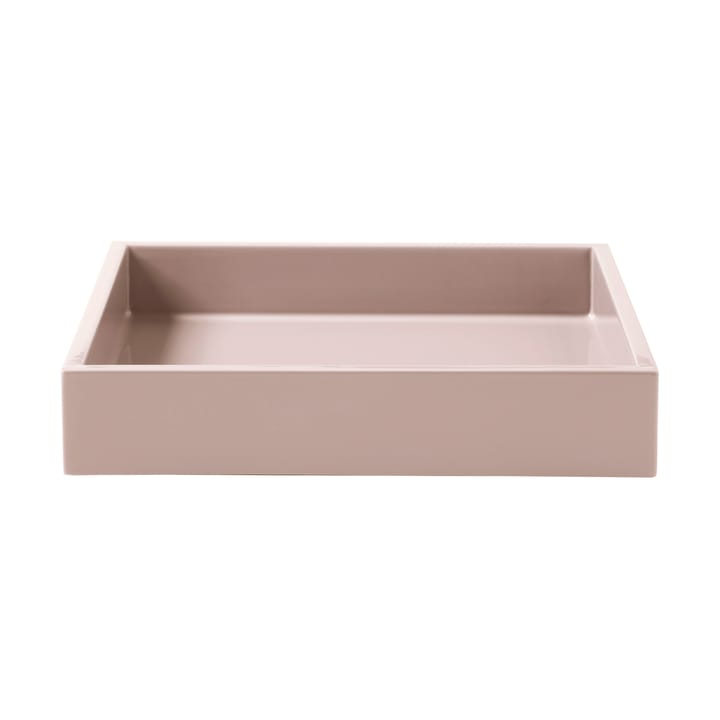 Lux lacquered decorative tray 19x19x3,5 cm - Powder rose - Mojoo