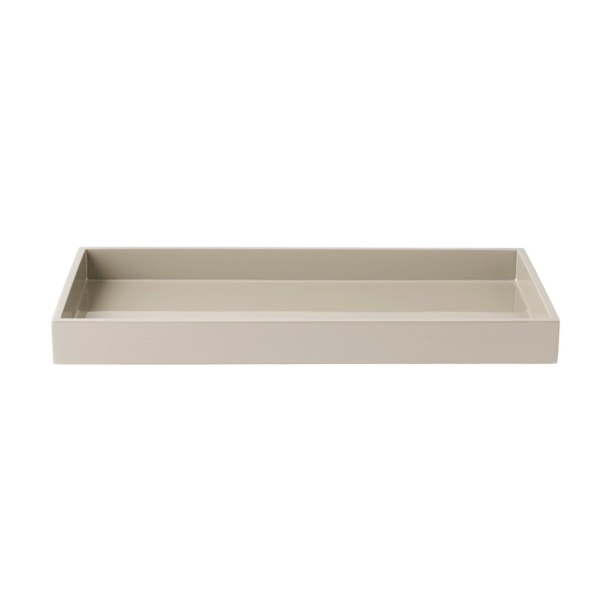 Mojoo Lux lacquered decorative tray 38x19x3.5 cm Latte