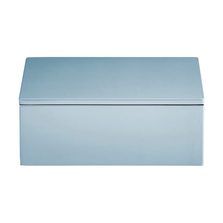 Lux lacquered storage box 19x19x7 cm - Powder blue - Mojoo