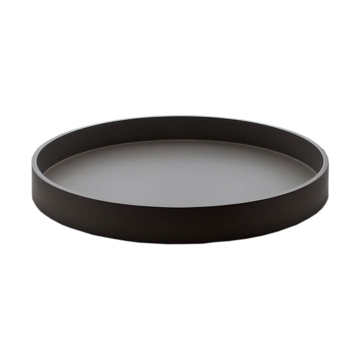 Matte lacquered decorative tray Ø30x4 cm - Black - Mojoo