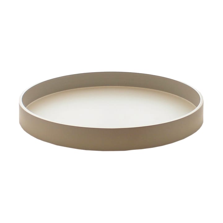 Matte lacquered decorative tray Ø30x4 cm - Fawn - Mojoo