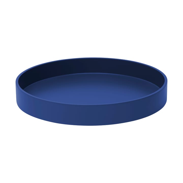 Matte lacquered decorative tray Ø30x4 cm - Ultramarine - Mojoo